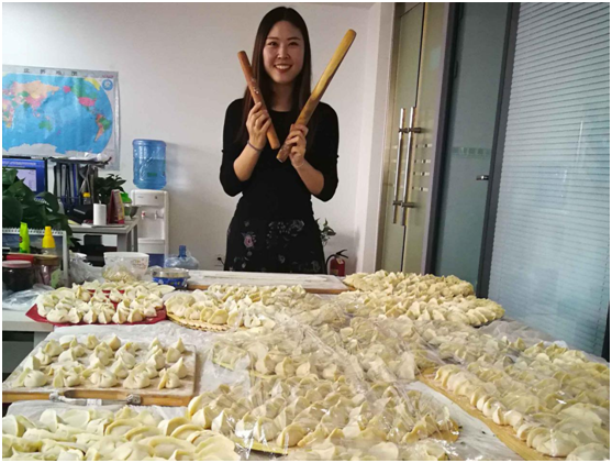 包餃子